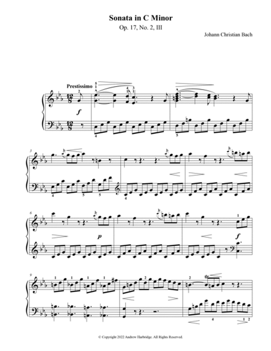 Sonata in C Minor, Op. 17, No. 2, III image number null