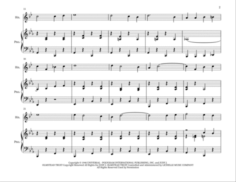 Blue Christmas Brass Duet scores gallery preview page 2