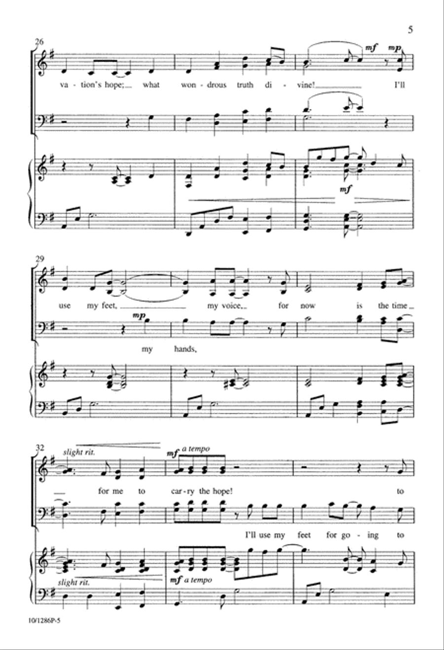 Carry the Hope 4-Part scores gallery preview page 5