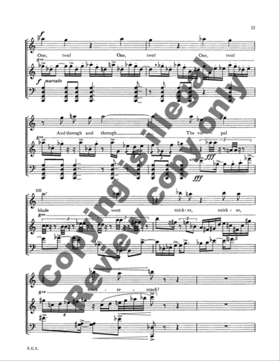 Jabberwocky Flute scores gallery preview page 9