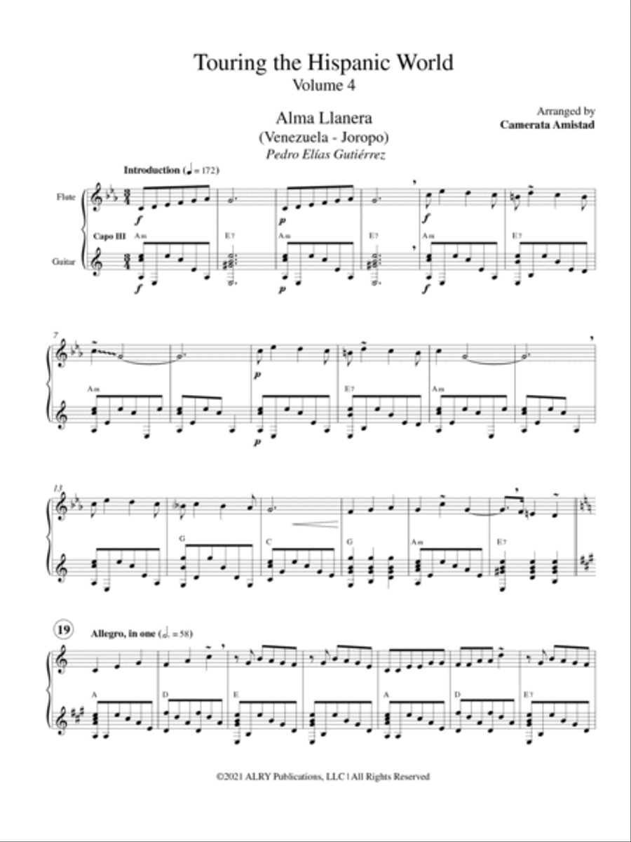 Touring the Hispanic World, Volume 4 Flute scores gallery preview page 2