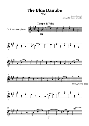Book cover for The Blue Danube - Baritone Saxophone Solo