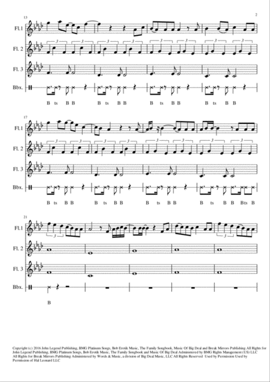 Love Me Now Love Me Now Woodwind Trio scores gallery preview page 3