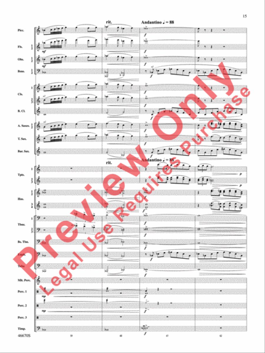 The Falls Concert Band scores gallery preview page 16