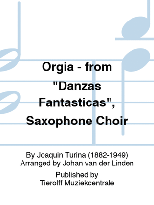 Orgia - from "Danzas Fantasticas", Saxophone ensemble