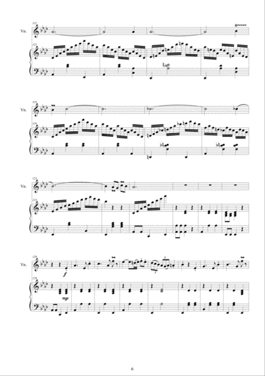 Cara - Two Violin Waltzes for Violin and Piano - Scores and Part Violin Solo scores gallery preview page 6