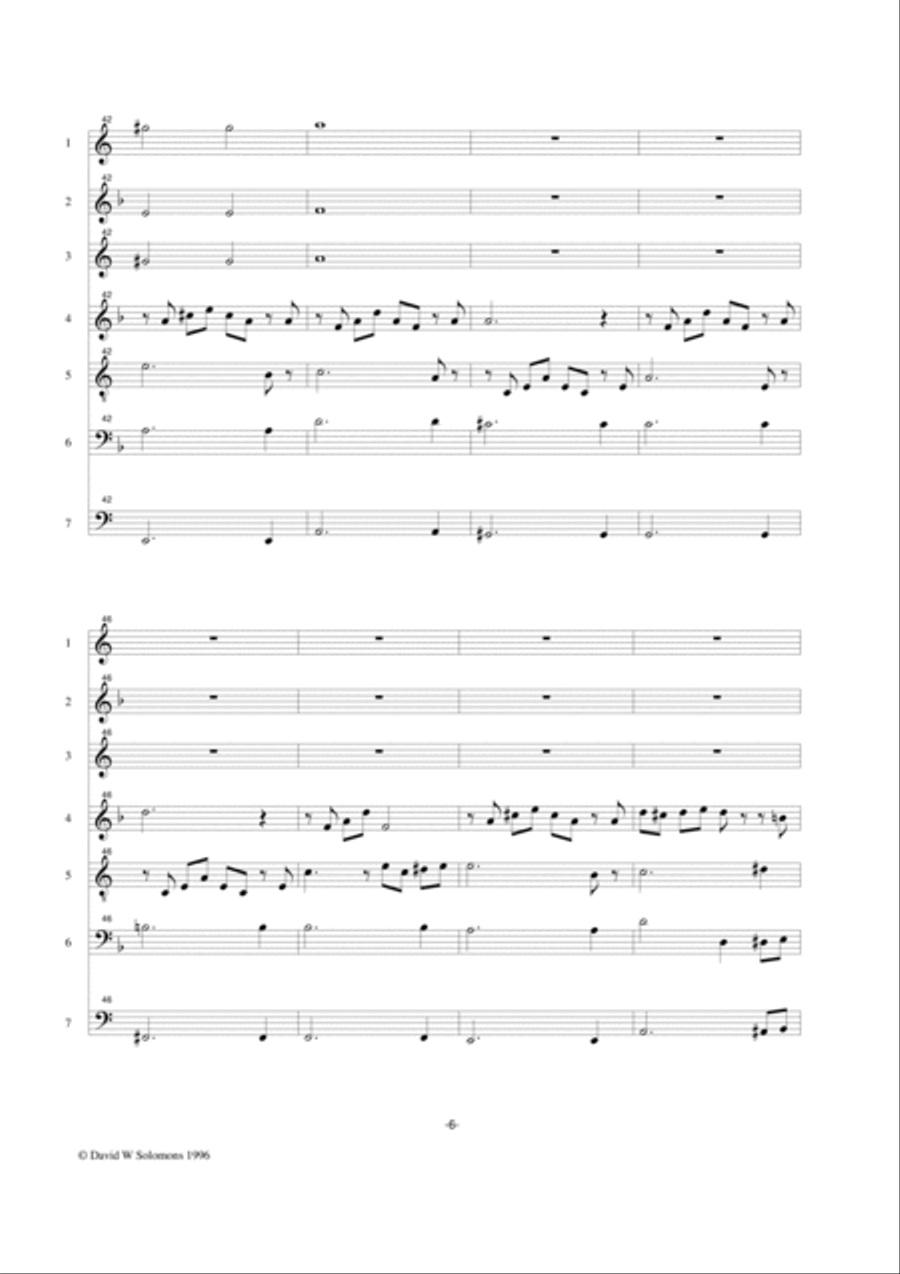 L'incantatrice del Norte (The Enchantress of the North) for ocarina septet ocarina scores gallery preview page 6