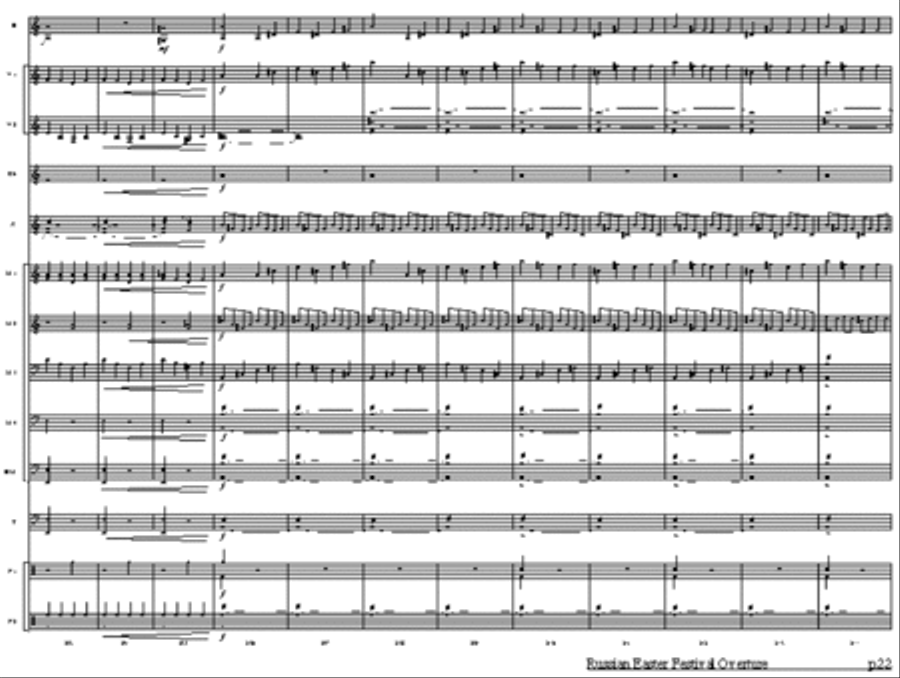 Russian Easter Overture Russian Easter Overture Percussion Ensemble scores gallery preview page 2