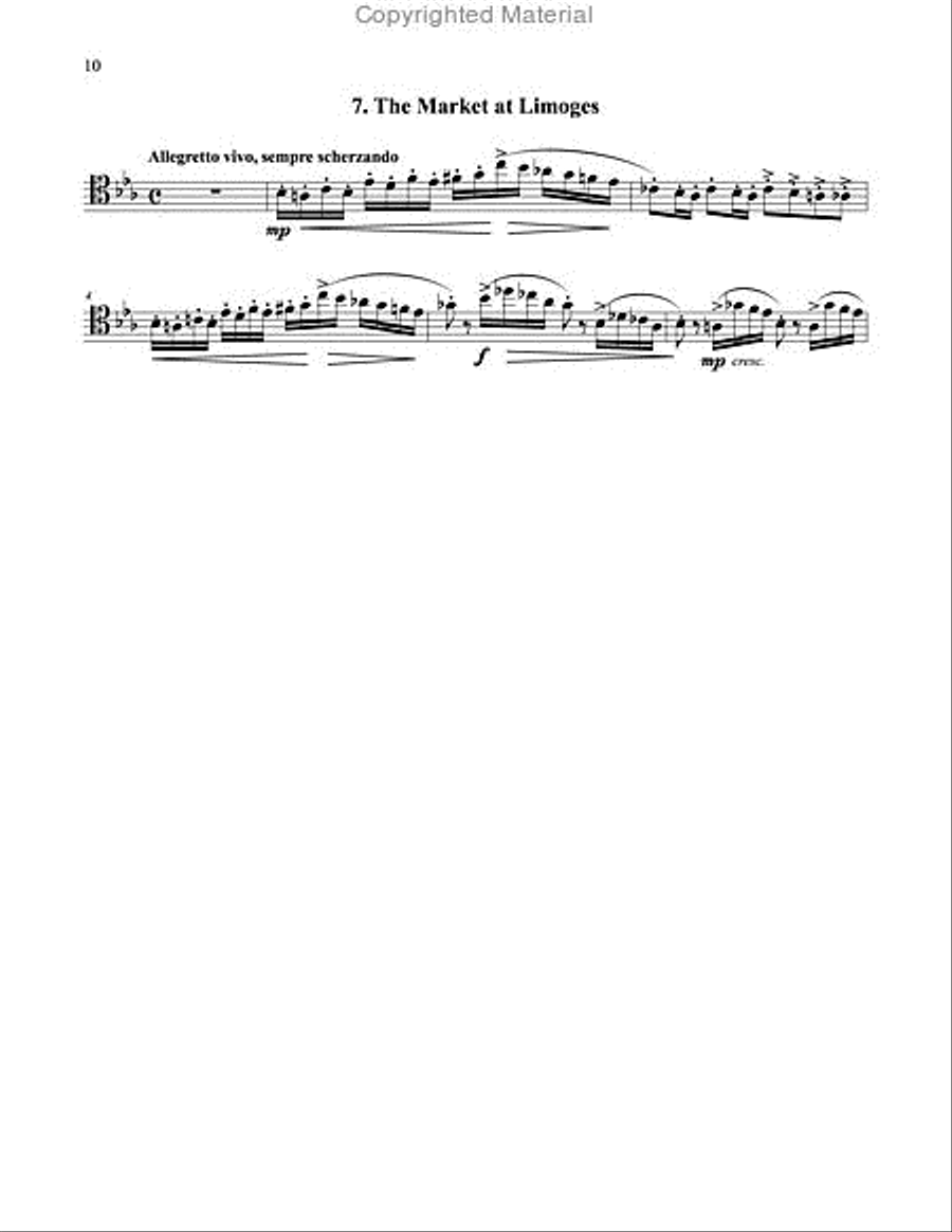 Pictures At An Exhibition for Trombone and Piano Piano Accompaniment scores gallery preview page 6