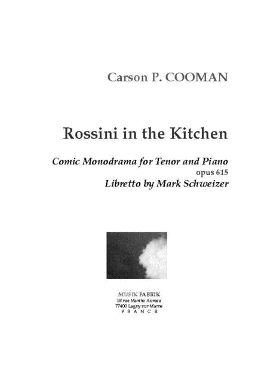 Rossini in the Kitchen (eng txt) Tenor Voice scores gallery preview page 1
