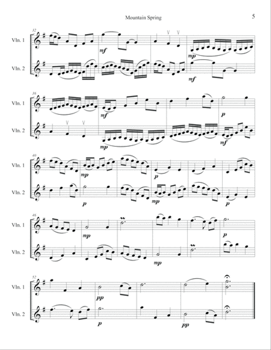 Twelve Canons for Two Violins String Duet scores gallery preview page 5