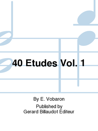 40 Etudes Vol. 1