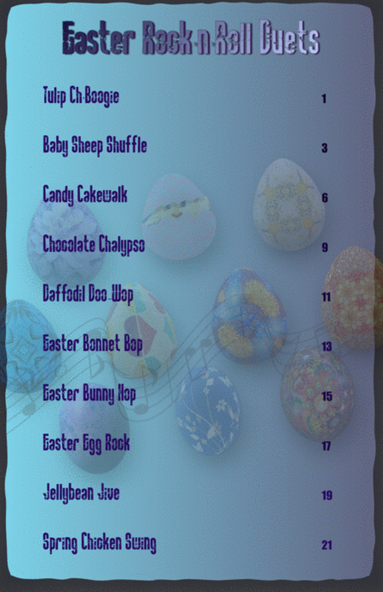 10 Easter Rock'n'Roll Duets for Soprano and Alto Saxophone Duet