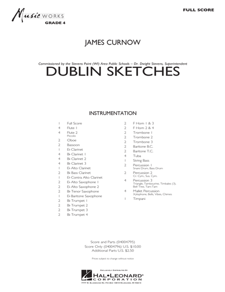 Dublin Sketches - Conductor Score (Full Score)