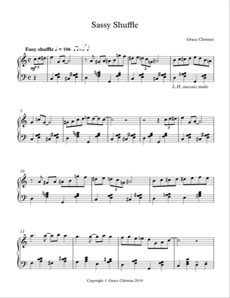 Sassy Shuffle Piano Method scores gallery preview page 1
