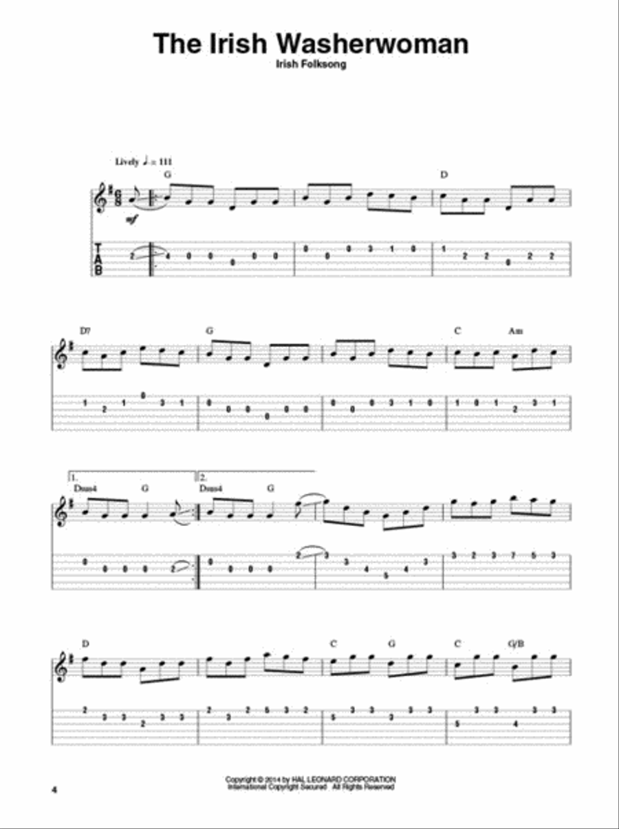 Irish Tunes Guitar Tablature scores gallery preview page 3