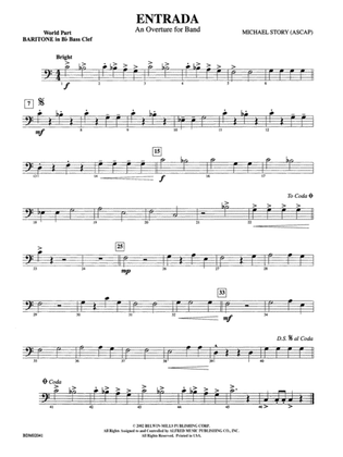 Entrada (An Overture for Band): (wp) B-flat Baritone B.C.