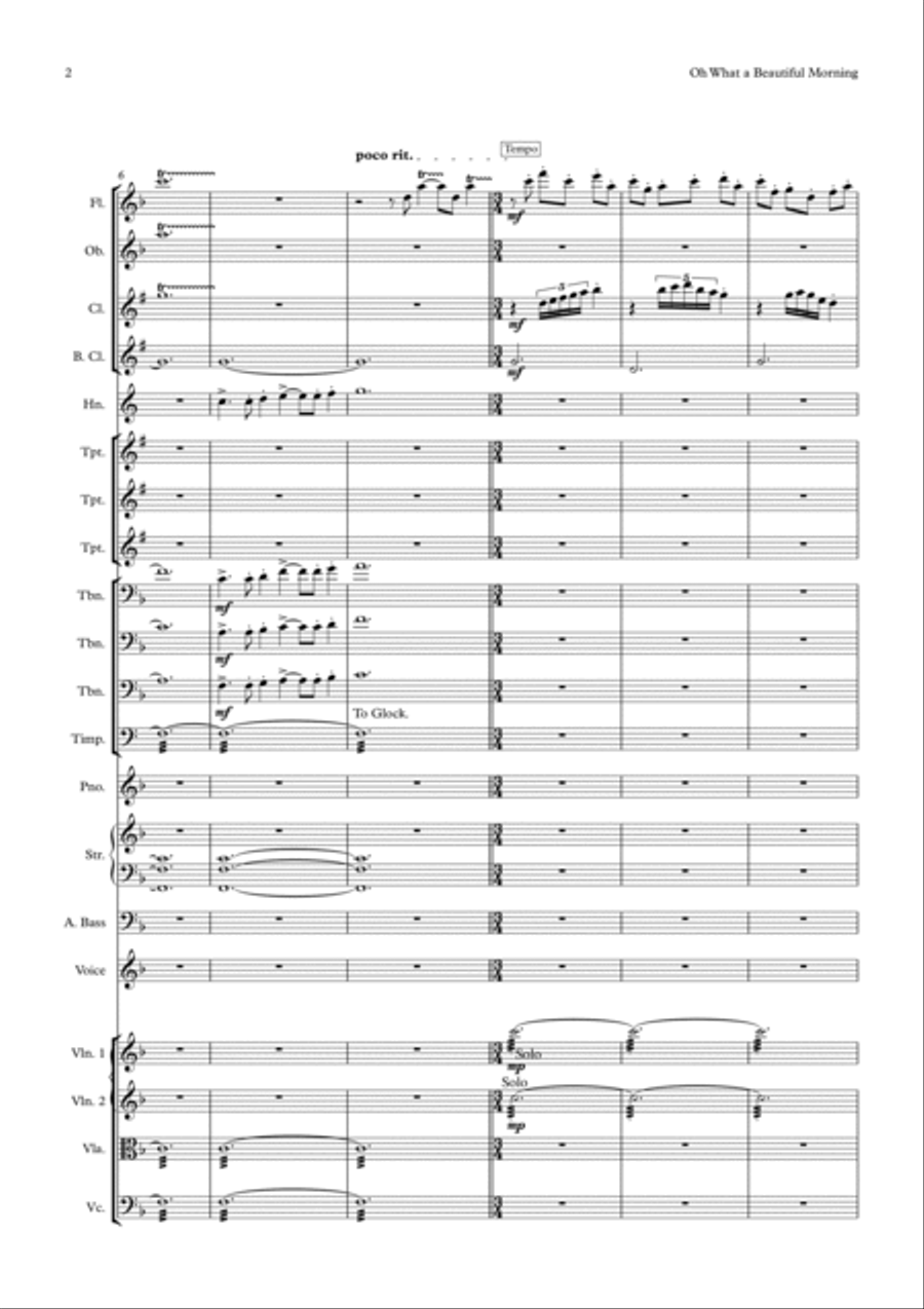 Oh, What A Beautiful Mornin' Flute scores gallery preview page 2