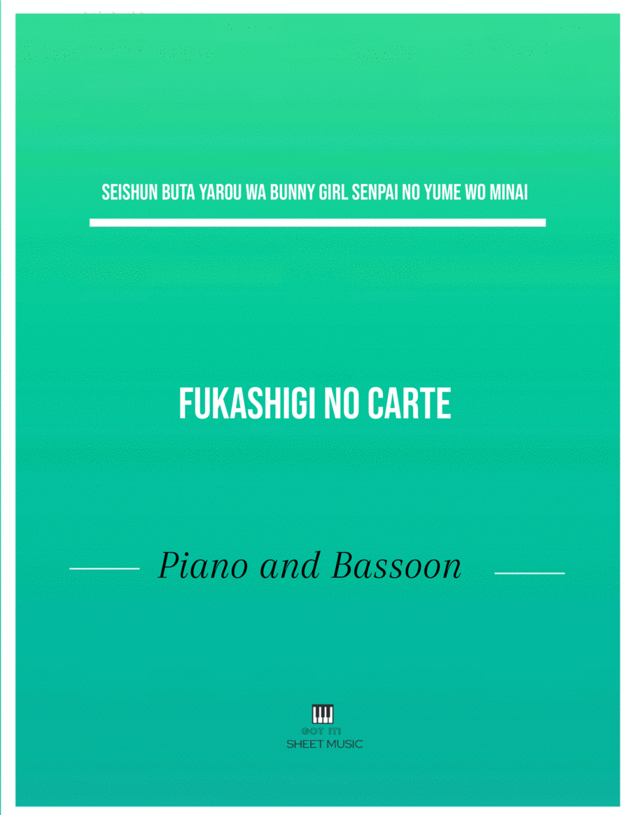 Fukashigi No Carte Small Ensemble scores gallery preview page 1
