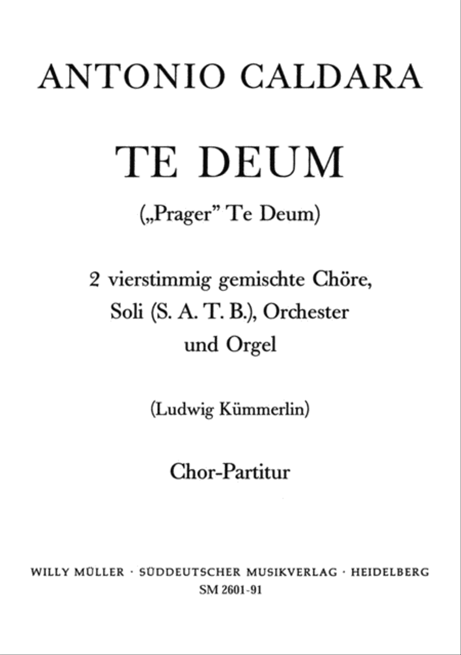 Te deum Te deum 4-Part scores gallery preview page 1