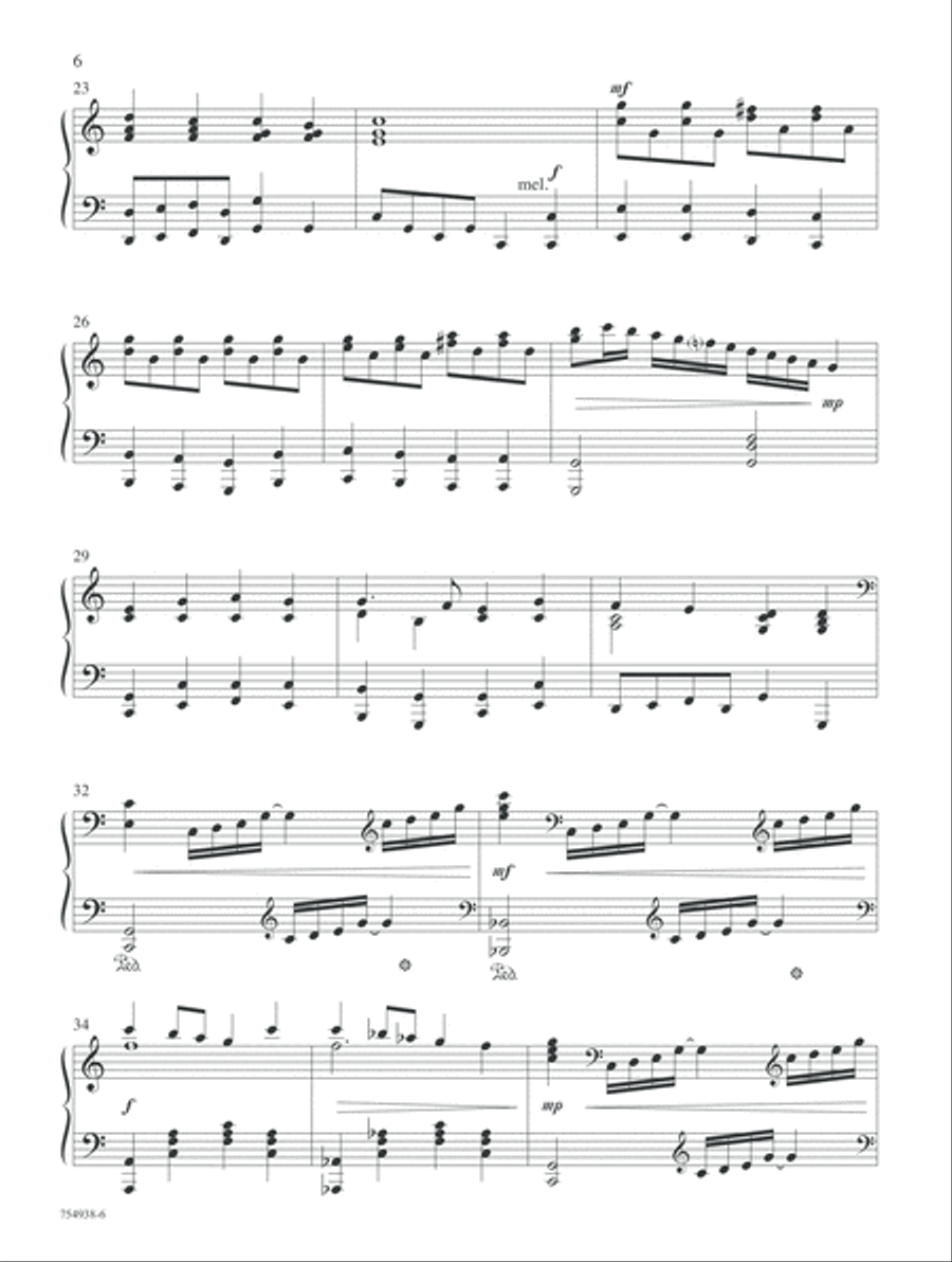 The Wonder of Glorious Love Piano Solo scores gallery preview page 6