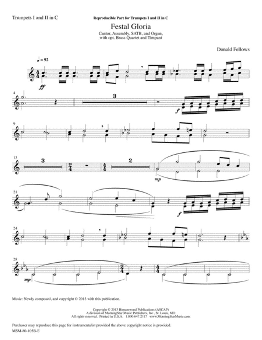 Festal Gloria Choir scores gallery preview page 3