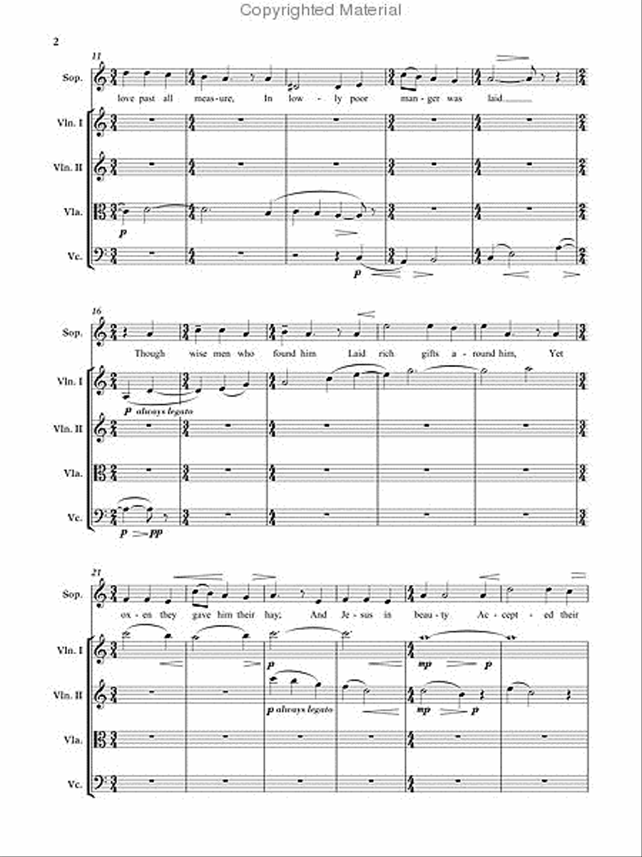 Three Nativity Songs Three Nativity Songs Choir scores gallery preview page 3