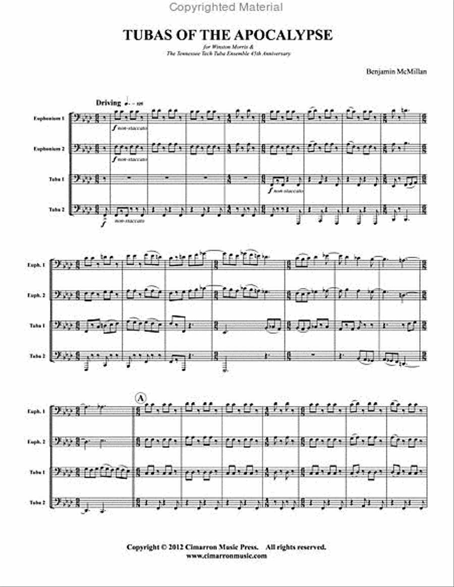 Tubas of the Apocalypse Tubas of the Apocalypse EETT scores gallery preview page 2