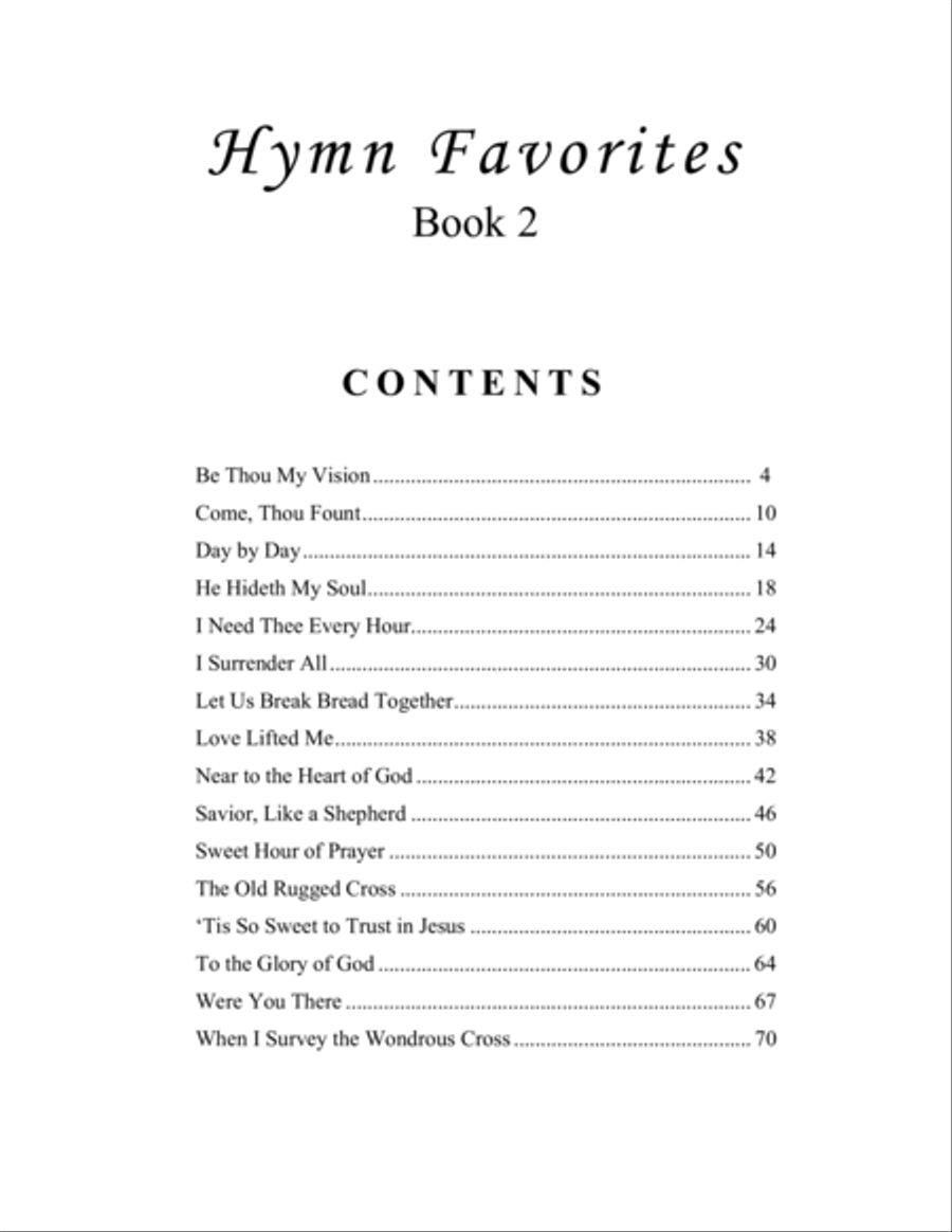 Hymn Favorites, Book 2 - A Collection of Sixteen Piano Solos Piano Solo scores gallery preview page 4