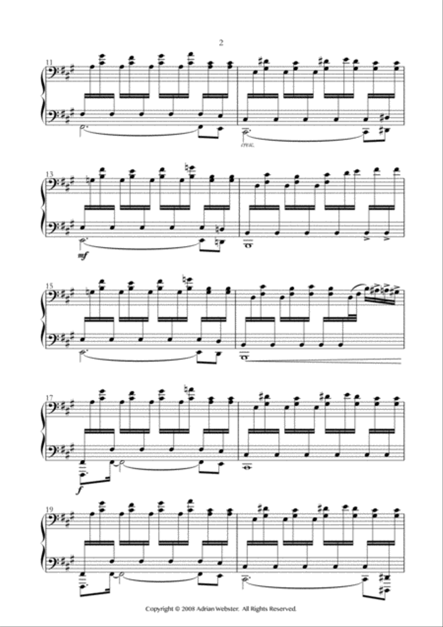 Random Acts - CrusaderBeach - Beautiful Dramatic Piano Solo Piano Solo scores gallery preview page 2