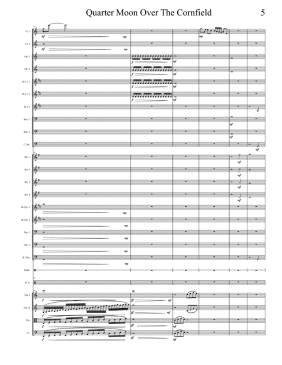 Quarter Moon Over The Cornfield Chamber Orchestra scores gallery preview page 5