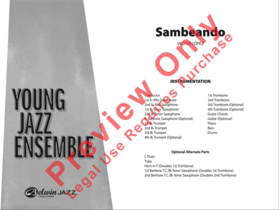 Sambeando Jazz Ensemble scores gallery preview page 2