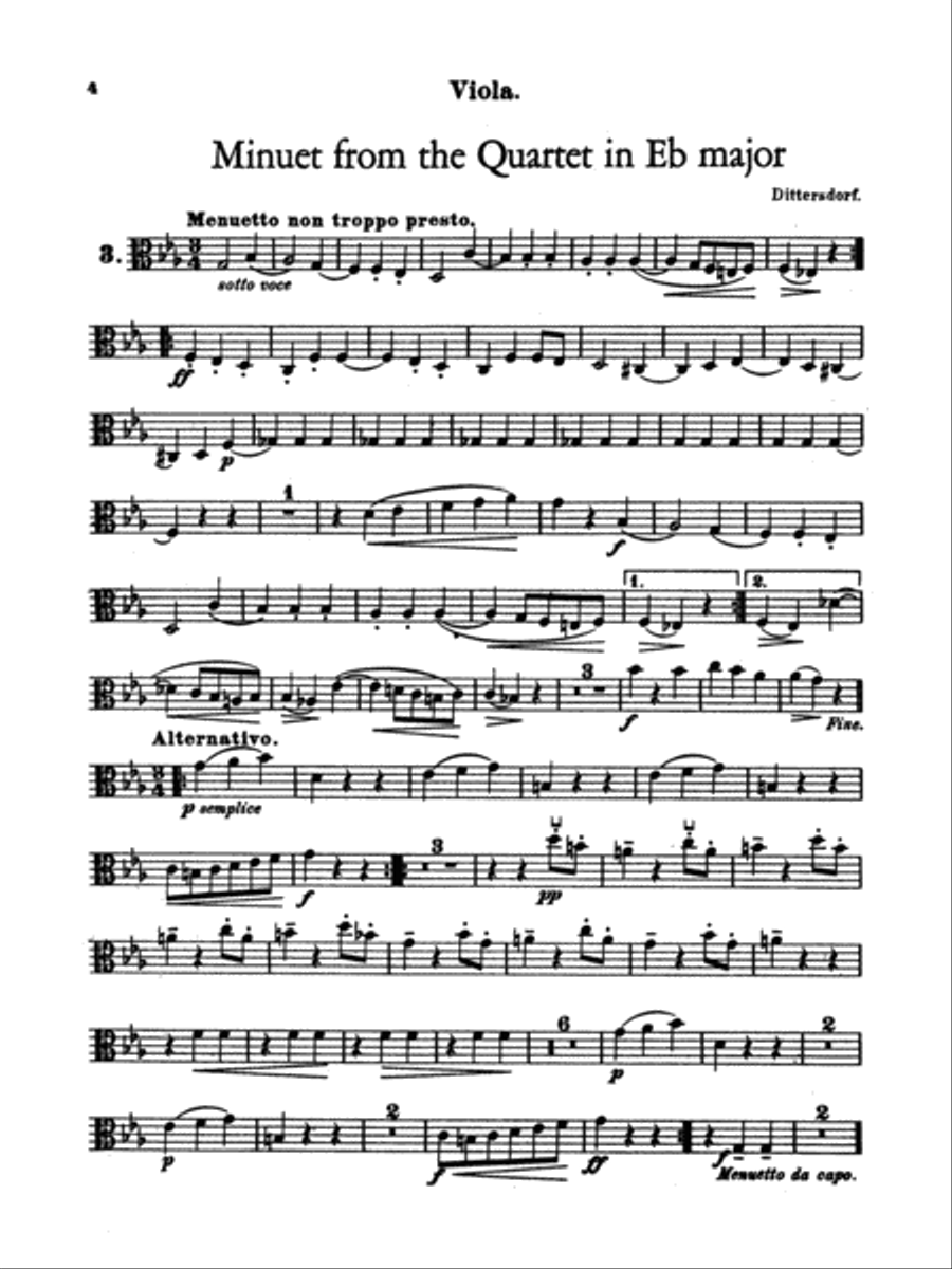 Album of Easy String Quartets, Volume 2 String Quartet scores gallery preview page 8