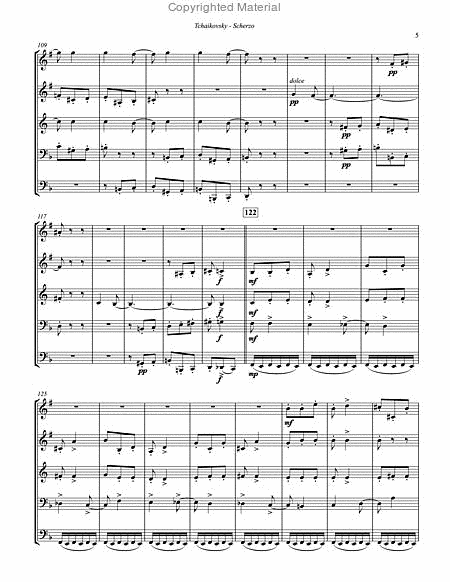 Scherzo for Brass Quintet from String Quartet, Opus 11