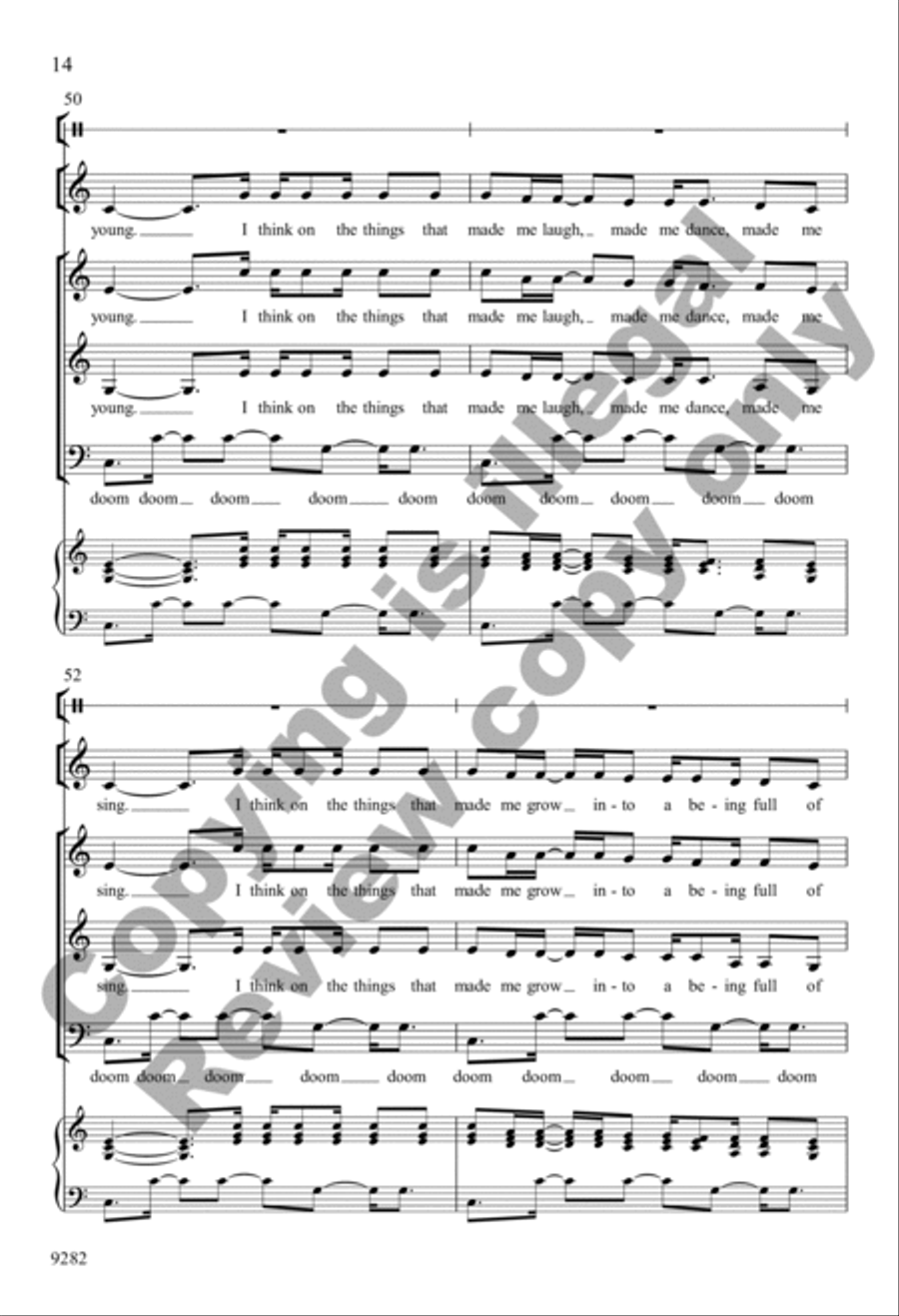Wanting Memories Wanting Memories 3-Part scores gallery preview page 14