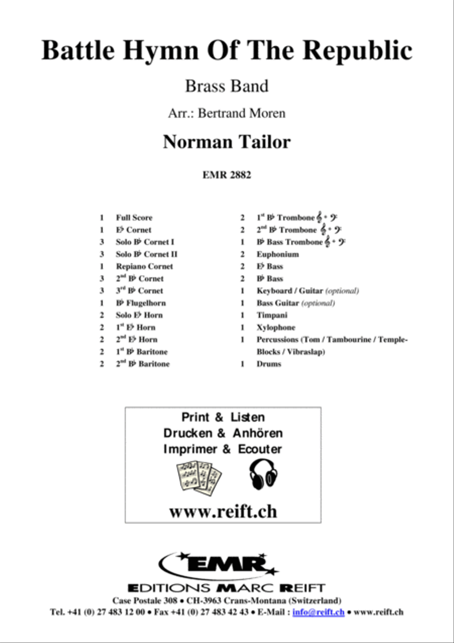 Battle Hymn Of The Republic Brass Band scores gallery preview page 2