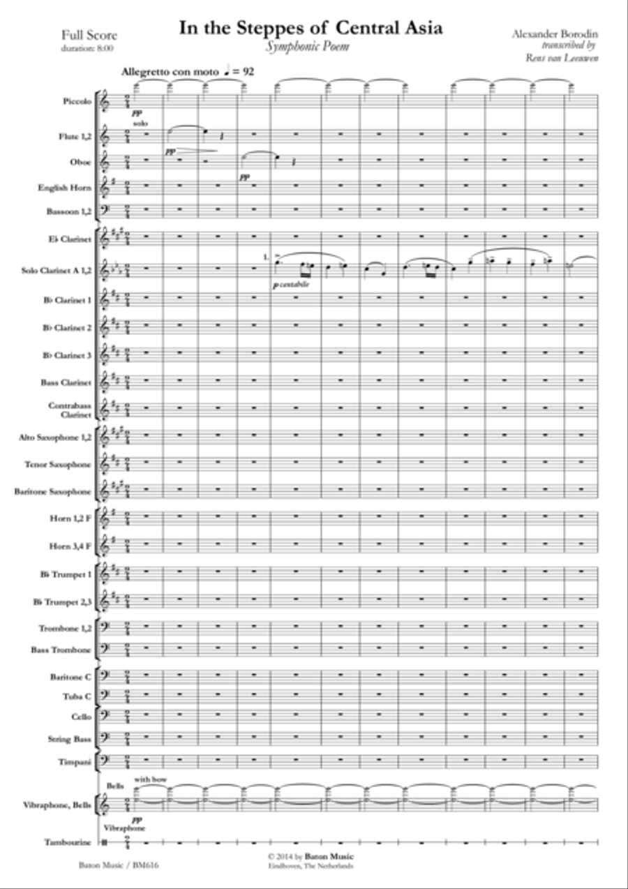 In the Steppes of Central Asia Concert Band scores gallery preview page 2