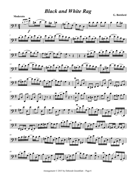 Ragtime Trios for Strings - Cello A