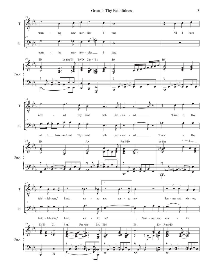 Great Is Thy Faithfulness TB scores gallery preview page 3