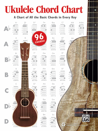 Book cover for Alfred's Ukulele Chord Chart