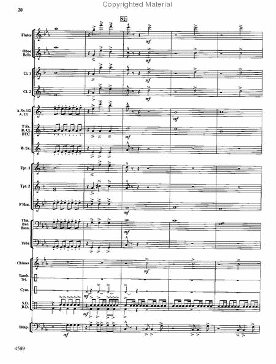 Copper Mountain Legend Concert Band scores gallery preview page 21