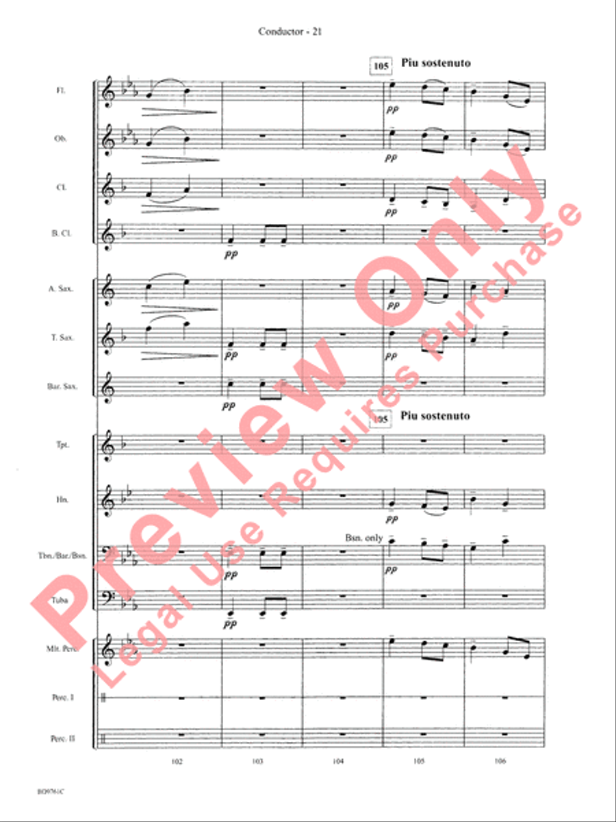 Bartók Suite (from For Children) by Bela Bartok Concert Band - Sheet Music page 24