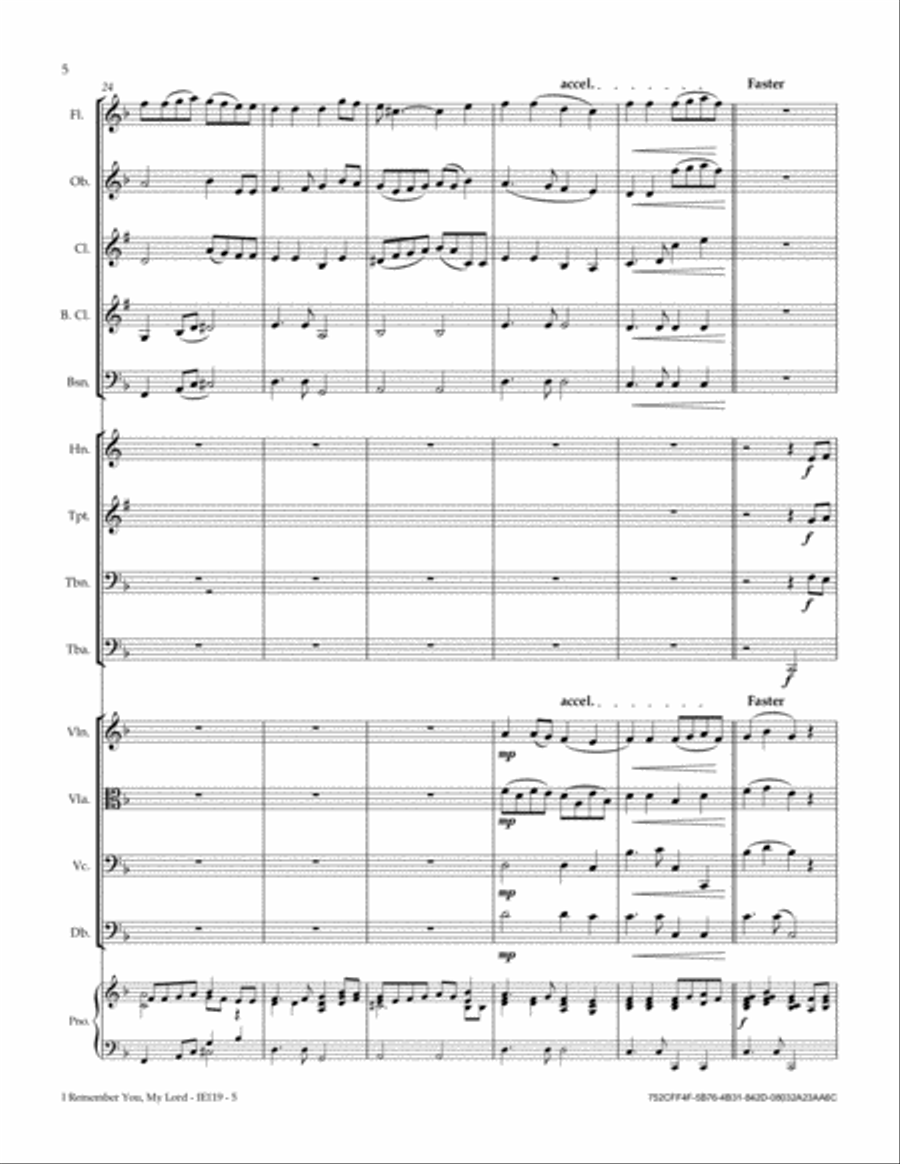 I Remember You, My Lord I Remember You, My Lord Full Orchestra scores gallery preview page 6