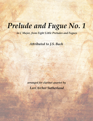 Book cover for Prelude and Fugue No. 1 in C Major