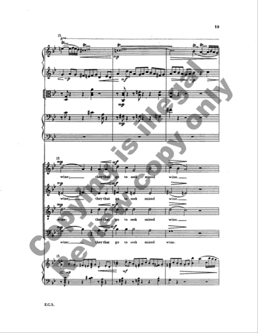 Two Psalms and a Proverb (Full Score) Choir scores gallery preview page 13