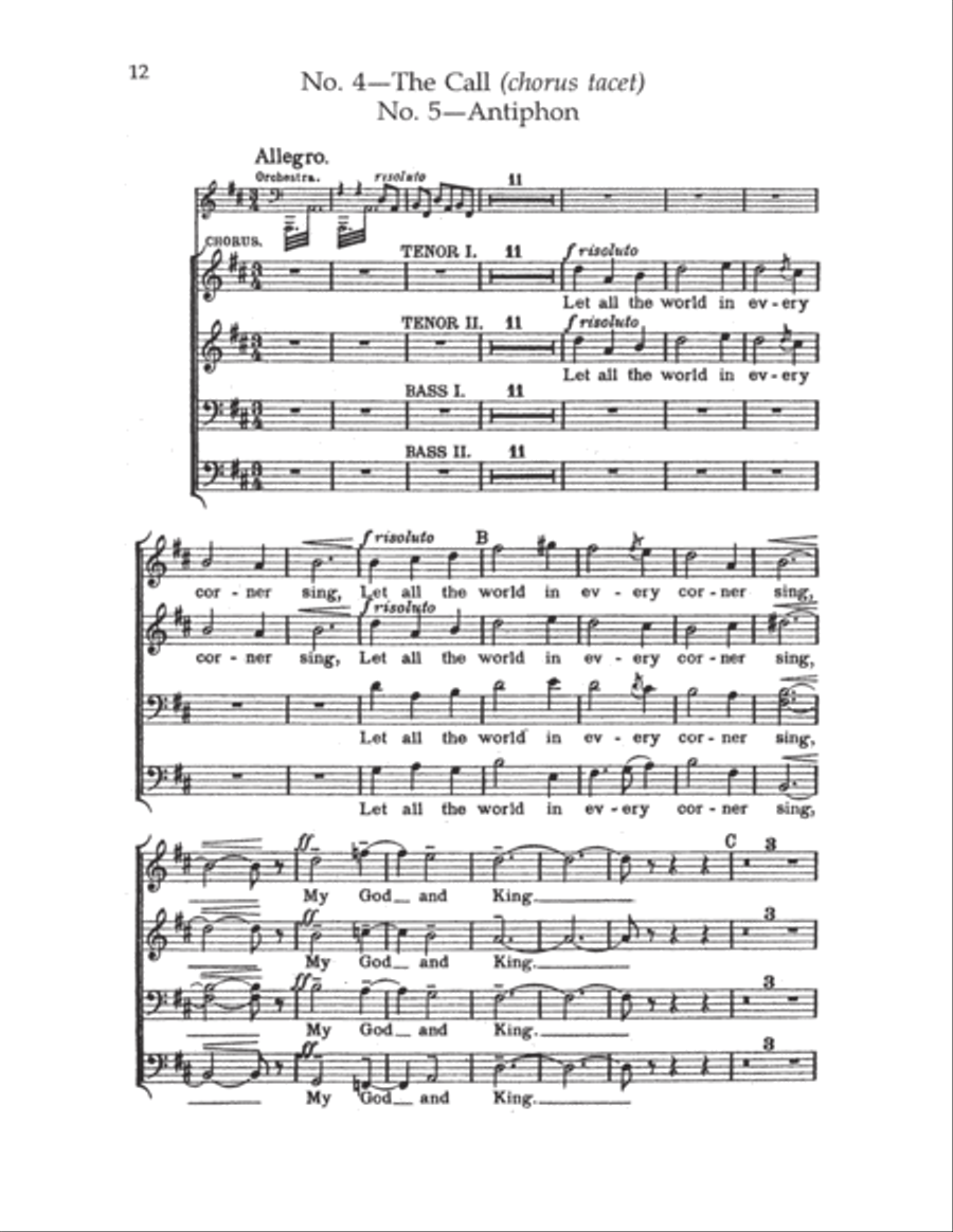 Five Mystical Songs TTBB scores gallery preview page 7