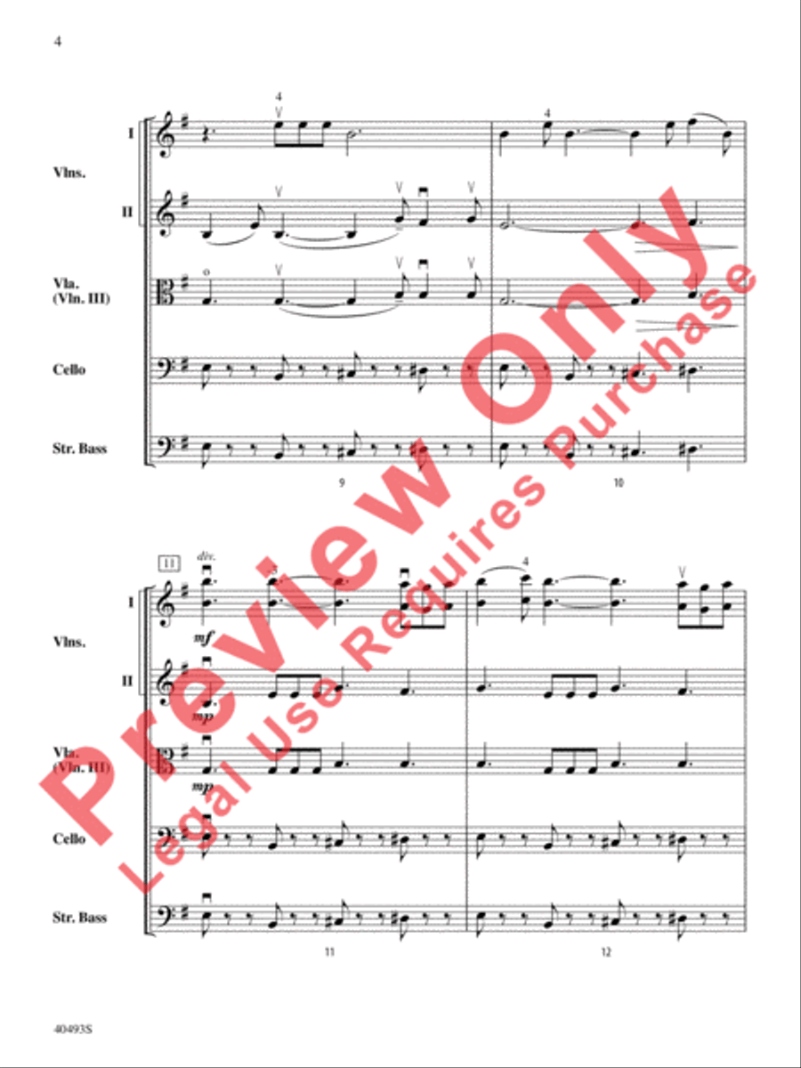 Christmas Toys on Parade String Orchestra scores gallery preview page 5