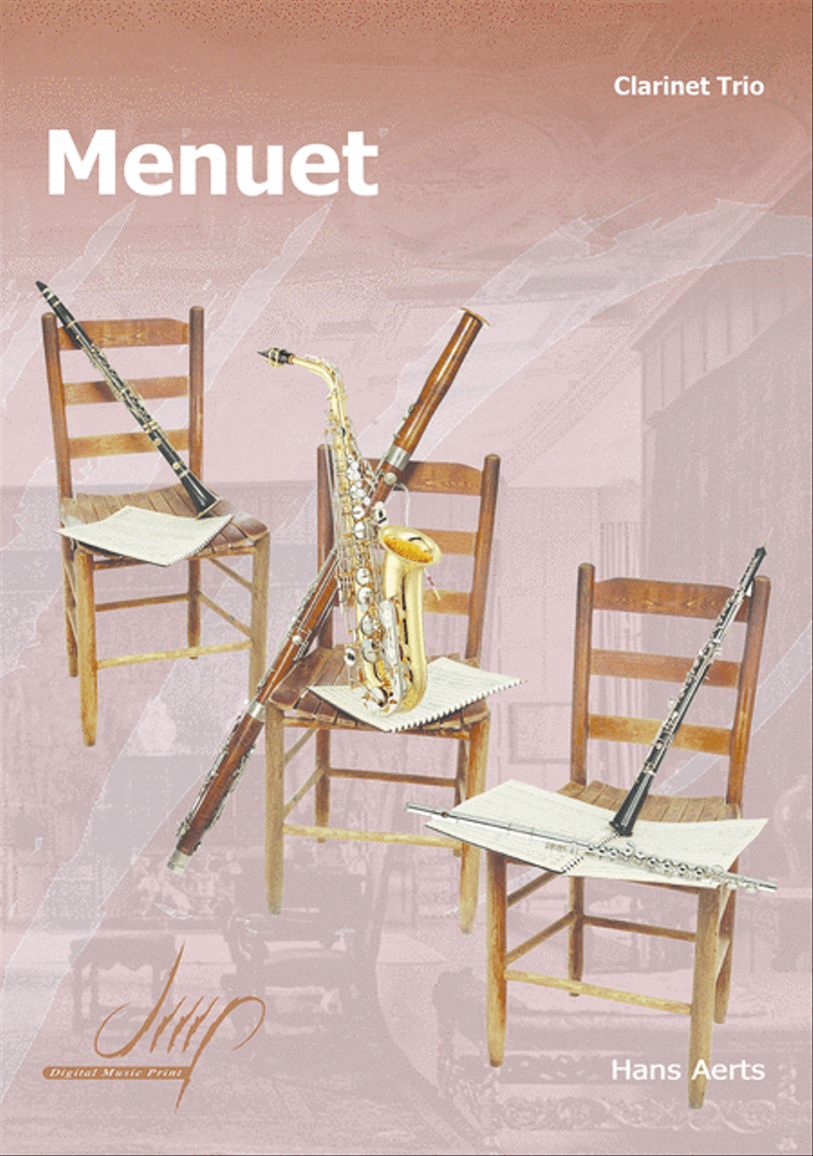 Menuet Clarinet Trio scores gallery preview page 1