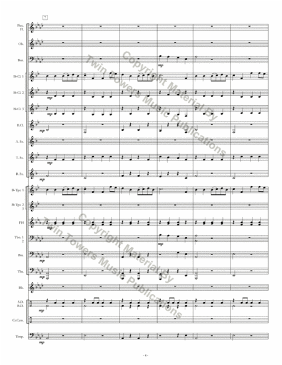 Fort Valley March Concert Band scores gallery preview page 5
