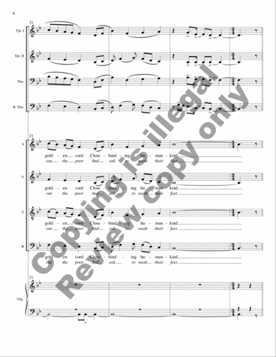 In Christ There Is No East or West (Full Score) Choir scores gallery preview page 6